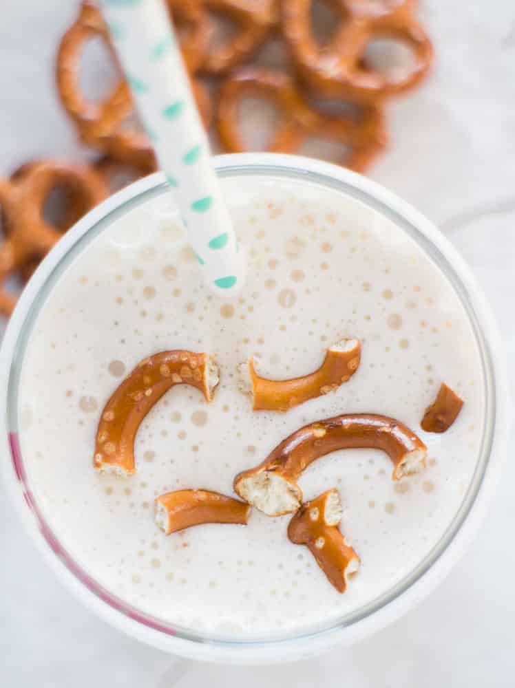 Homemade Vanilla Pretzel Milkshake: Better Than Any Diner Version